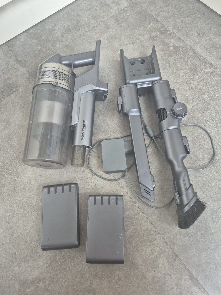 Samsung Steelstofzuiger (zonder steel/voet) met accessoires, Witgoed en Apparatuur, Gebruikt, Ophalen of Verzenden, Draadloos