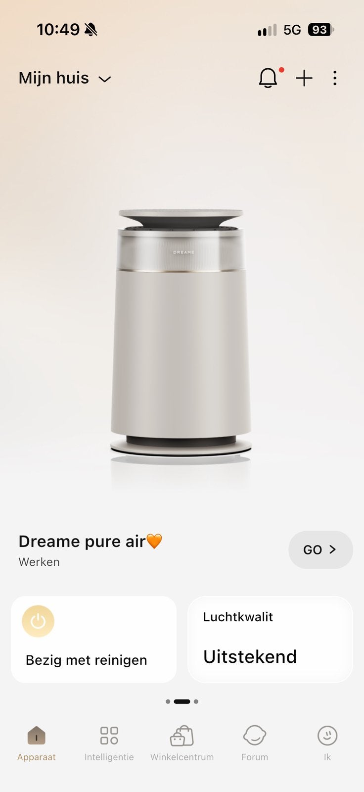 Dreame AirPursue PM20 luchtreiniger, Ophalen, Zo goed als nieuw, Luchtreiniger