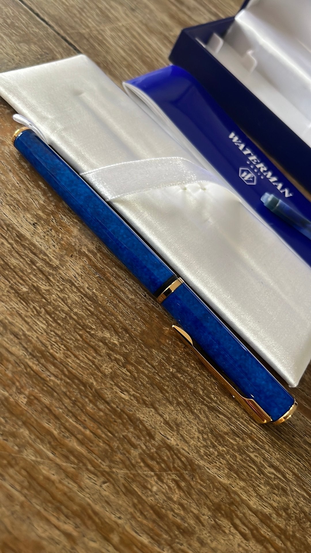 Waterman vulpen met boekje in originele doosje, Verzamelen, Ophalen of Verzenden, Zo goed als nieuw, Vulpen, Waterman
