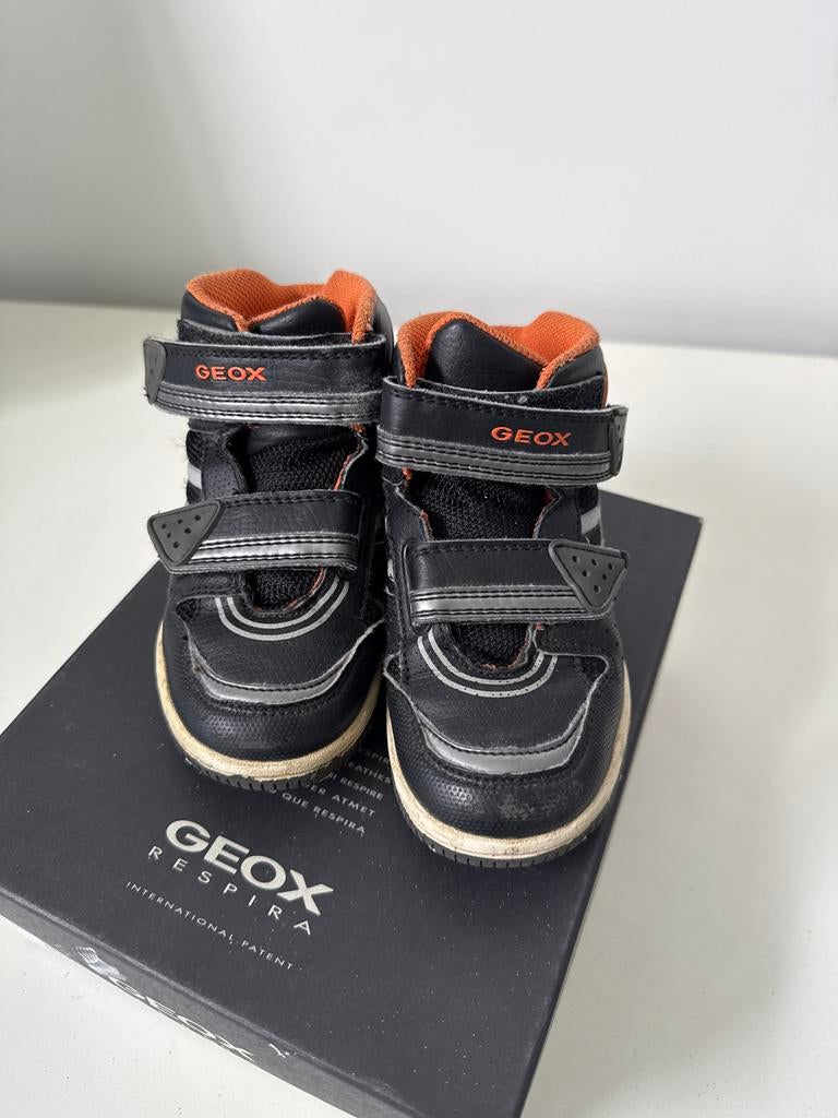 GEOX RESPIRA Sneakers Zwart Oranje, Ophalen, Gebruikt, Jongen, Schoenen