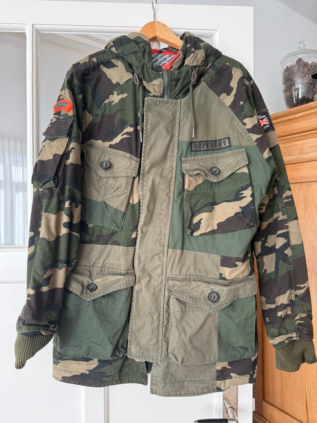 Superdry Rookie Edition Military Issue Jas Maat L Large, Maat 52/54 (L), Verzenden, Zo goed als nieuw, Groen