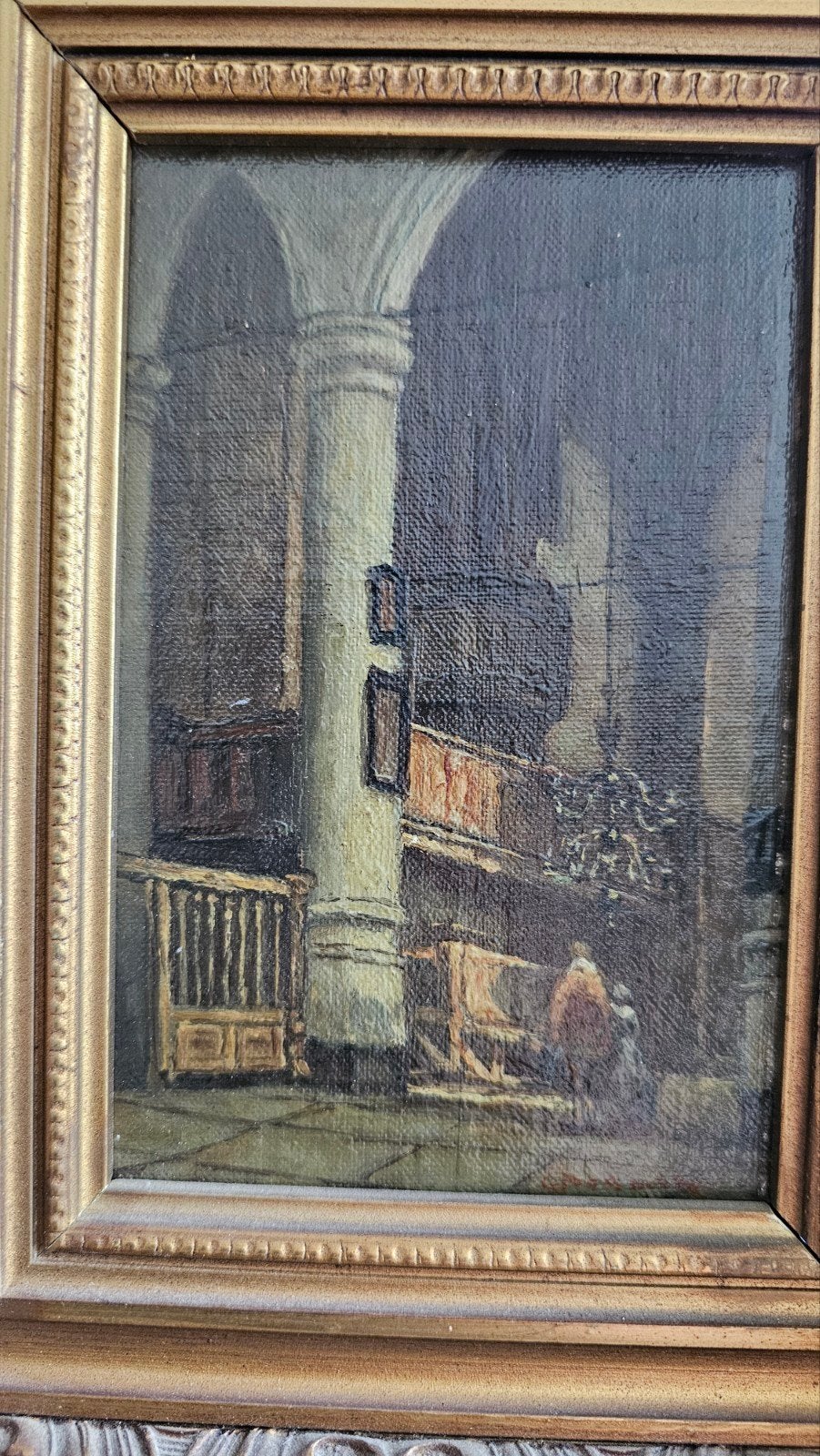 Johannes Bosboom? Gesigneerd kerkinterieur onderzoeksobject, Antiek en Kunst, Ophalen of Verzenden