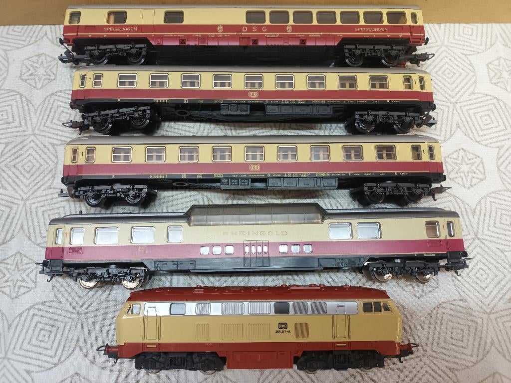 LIMA  TREINSET  RHEINGOLD EXPRESS, Gelijkstroom, Fleischmann, Ophalen of Verzenden, Gebruikt