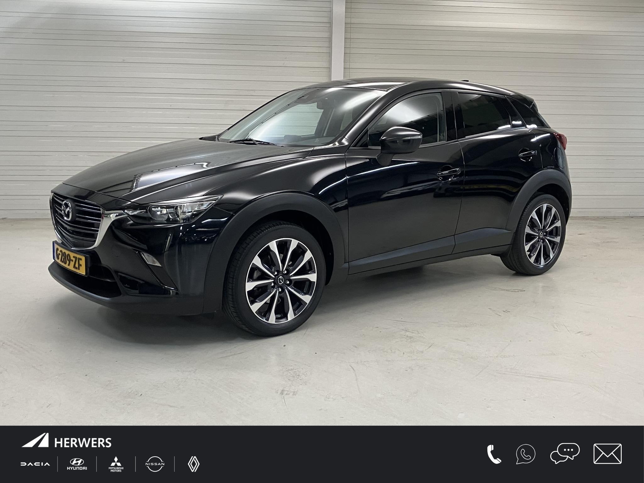 Mazda CX-3 2.0 SkyActiv-G 120 Sport Selected / Eerste Eigena, Auto's, Mazda, 1998 cc, Stof, 4 cilinders, Zwart