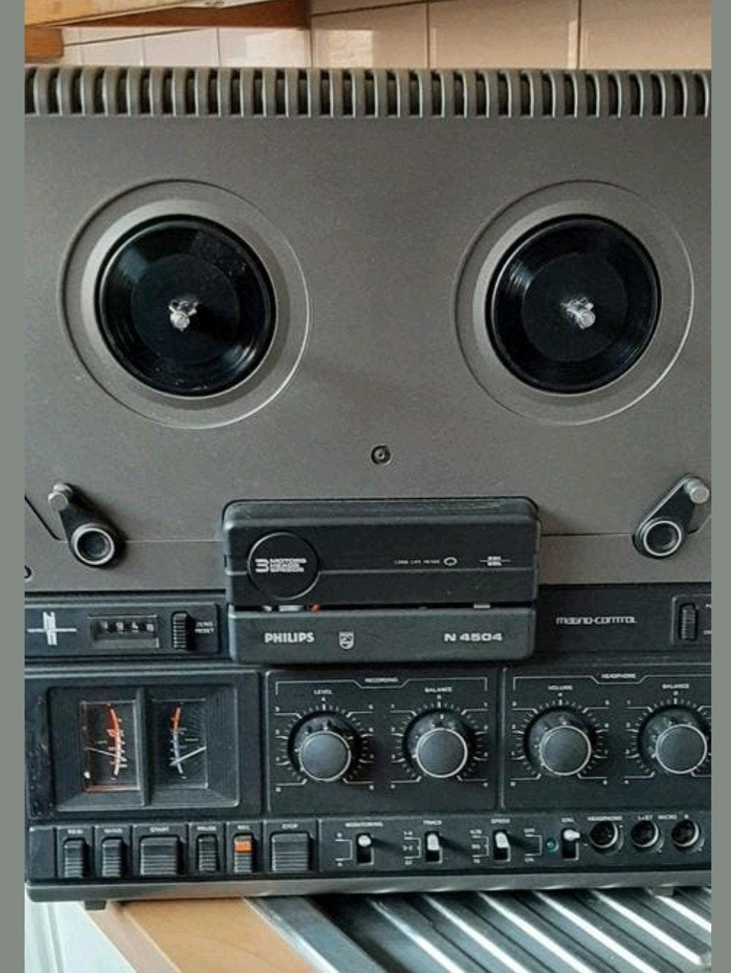 Philips N4504 Bandrecorder - Vintage Audio, Ophalen of Verzenden, Defecte bandrecorder
