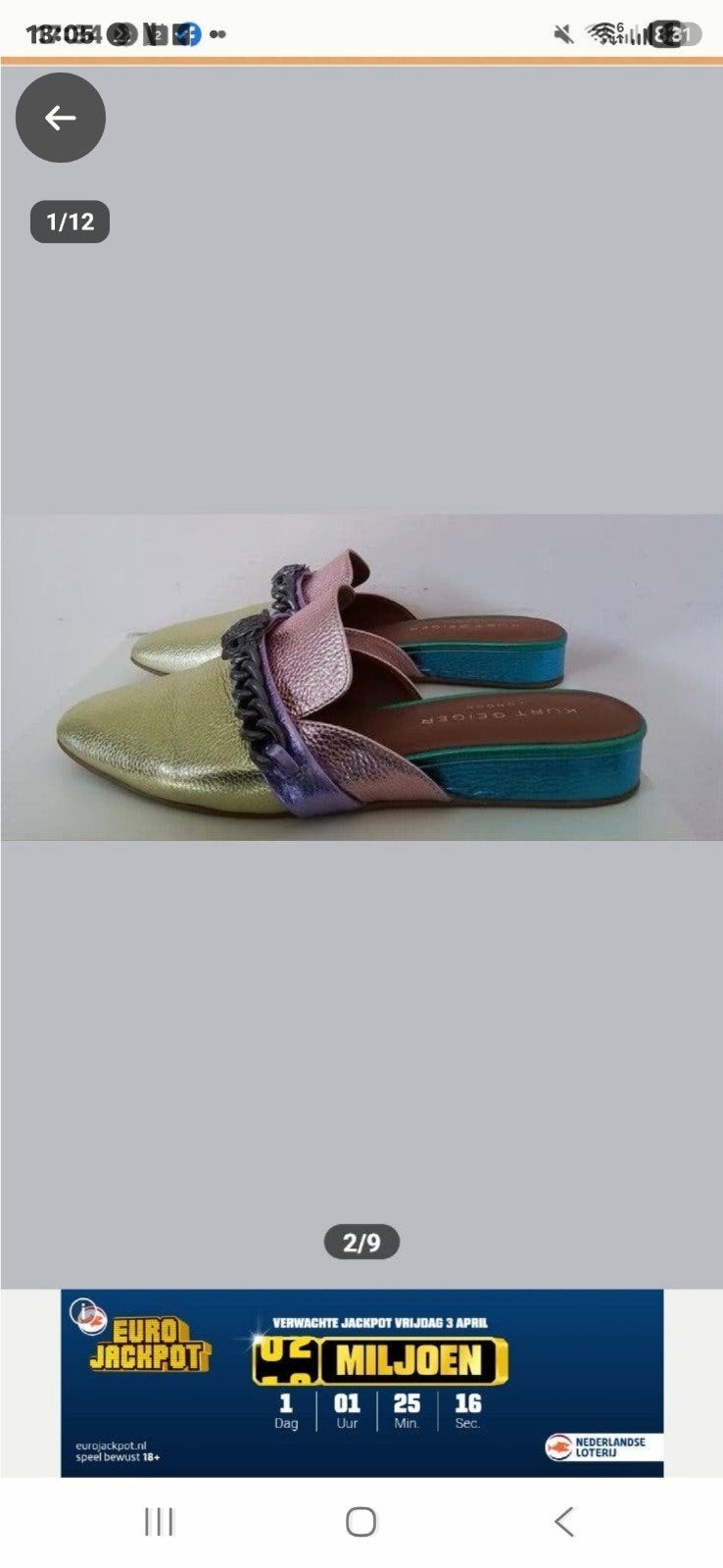 Kurt Geiger London Kensington Mules - Maat 39, Ophalen of Verzenden, Zo goed als nieuw, Roze