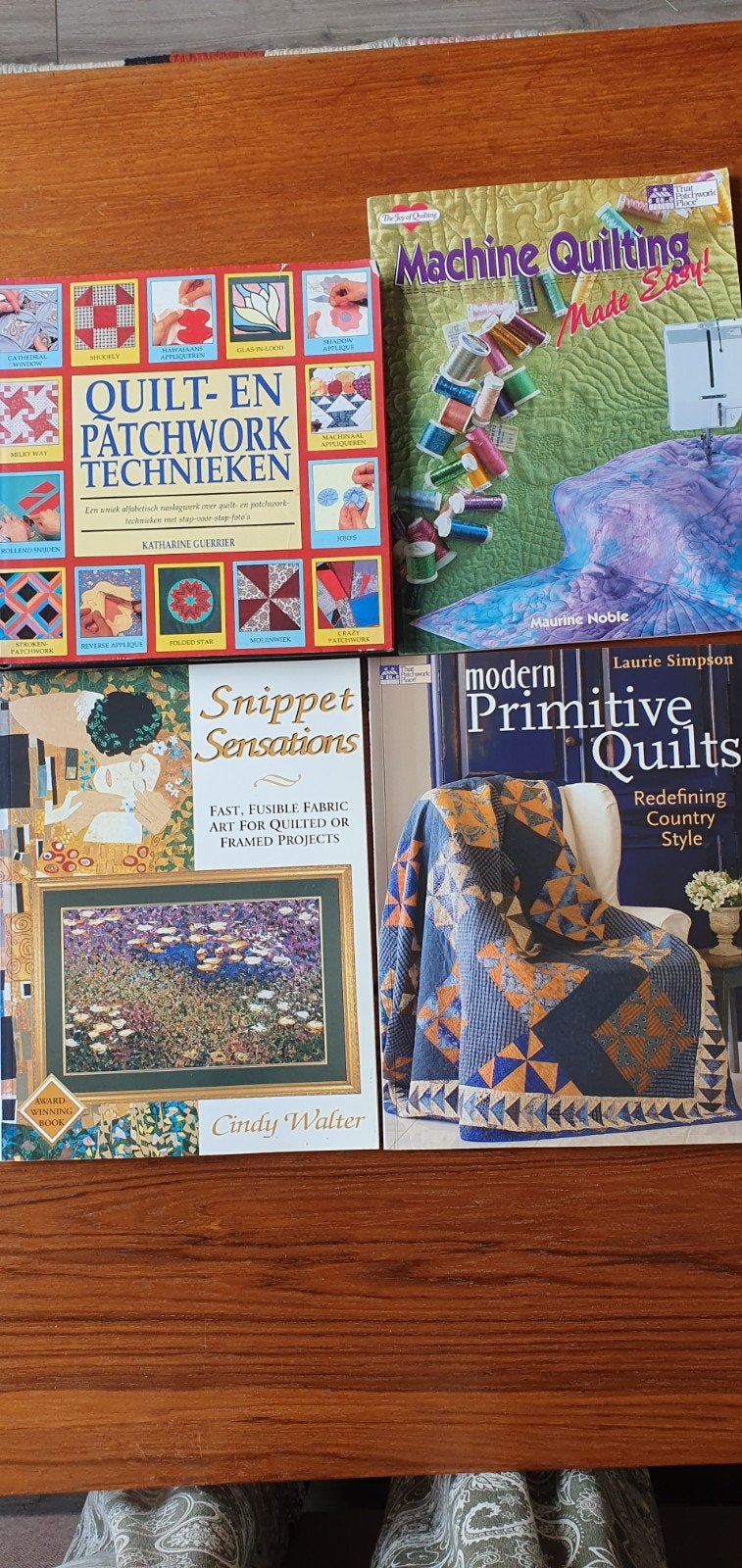 4 boeken over quilten en patchwork, Ophalen of Verzenden, Gelezen, Borduren en Naaien