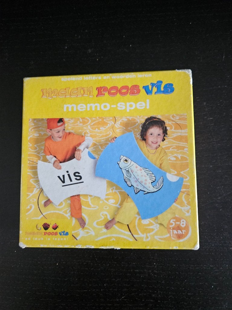 Compleet Maan Roos Vis memo spel, Ophalen of Verzenden, Gebruikt, Taal en Lezen