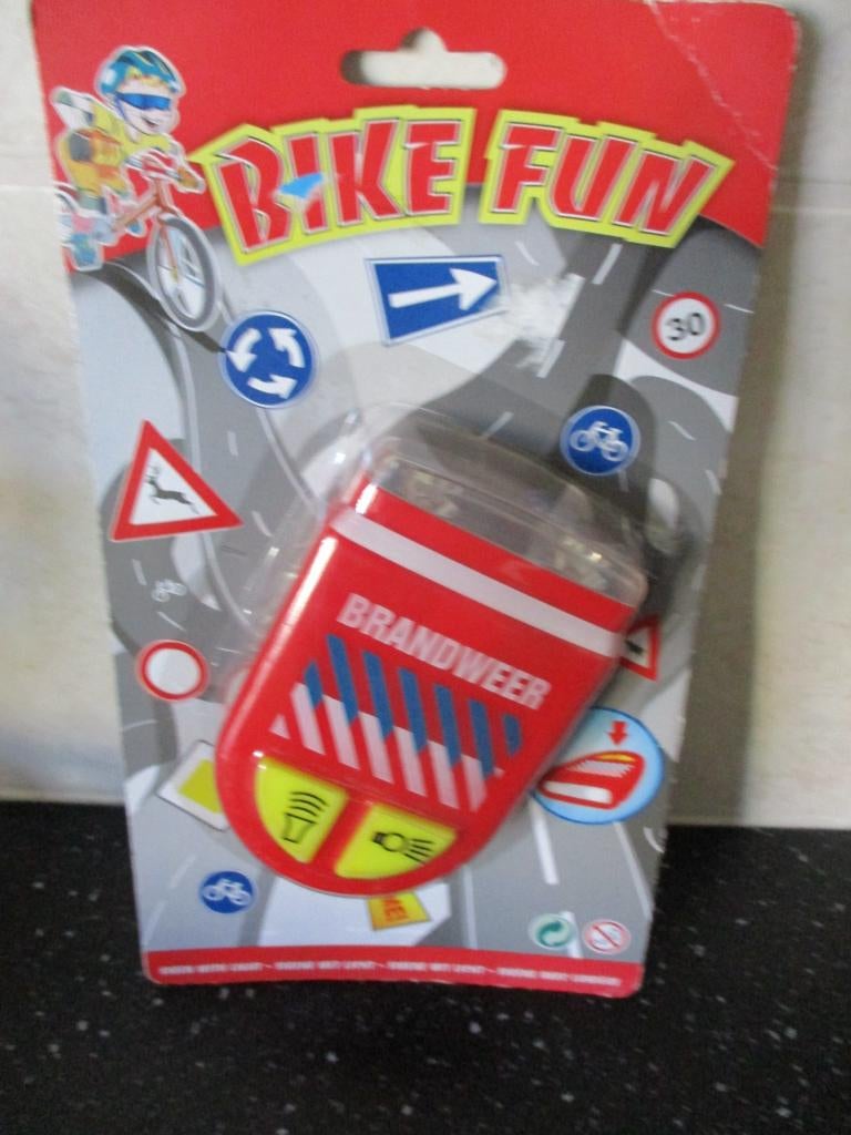 BIKE FUN BRANDWEER SIRENE met LICHT Nieuw in verpakking, Verzenden, Nieuw, Jongen of Meisje