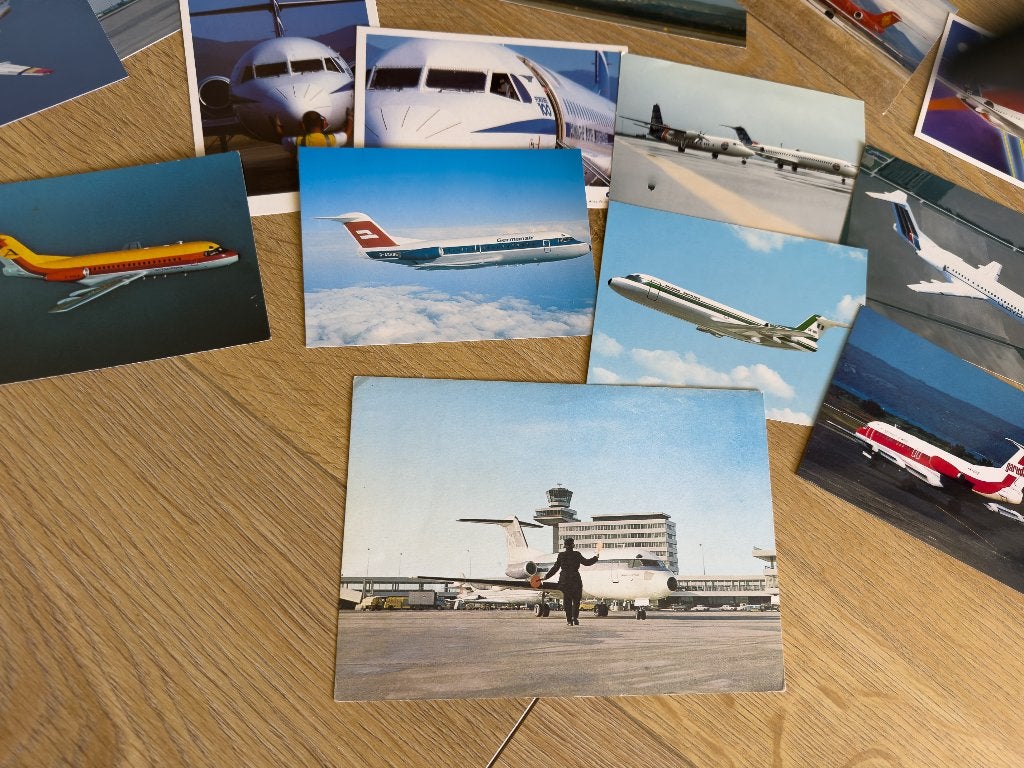 Fokker 100, 70 ansichtkaarten, Ophalen of Verzenden, Zo goed als nieuw, Kaart, Foto of Prent