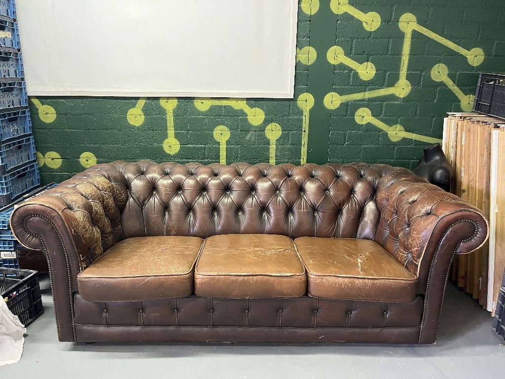 Chesterfield Bank, Ophalen, Gebruikt, Klassiek, 150 tot 200 cm