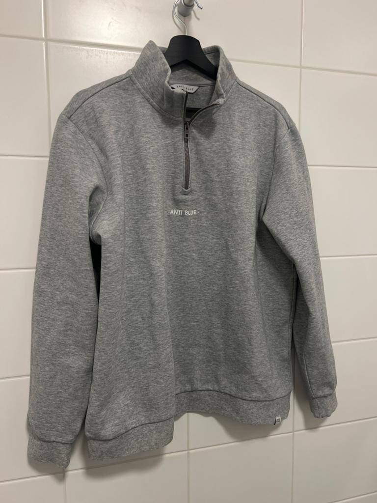 Quarter Zip van Anti Blue, Kleding | Heren, Truien en Vesten, Verzenden, Gedragen, Maat 52/54 (L), Grijs