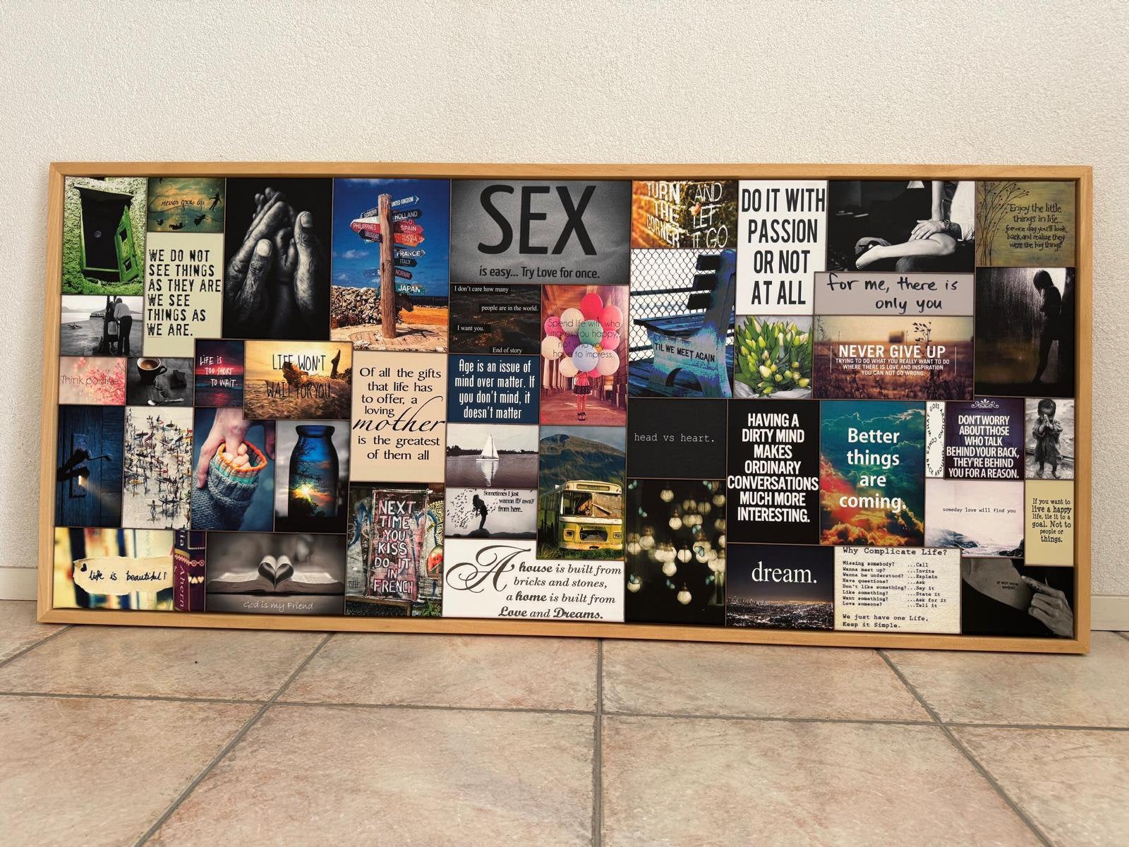 Naomi Art Freestyle Quotes Canvas, 160x70cm, Ophalen