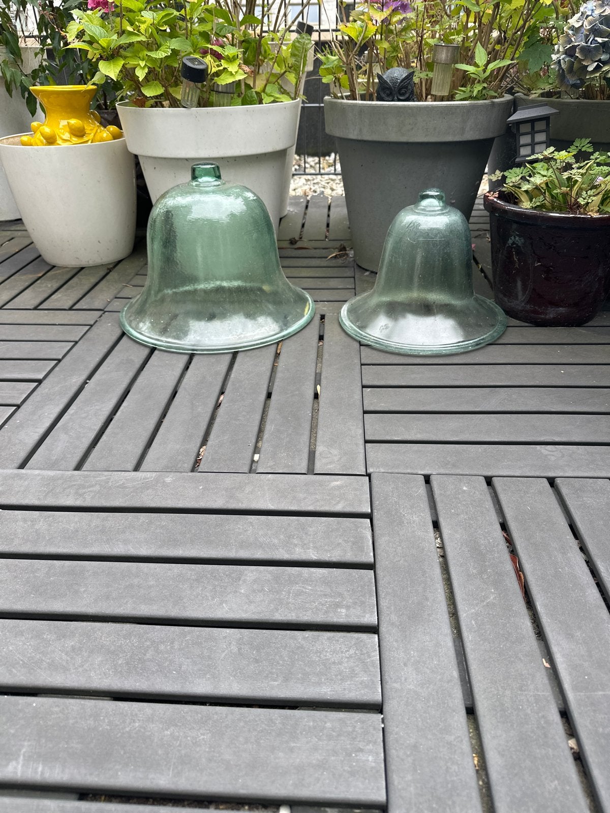 Glazen stolpen voor planten - set van 2, Ophalen, Overige soorten, Volle zon