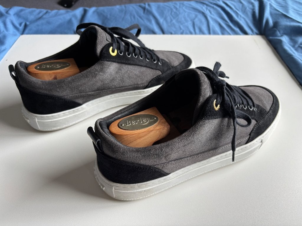 Mason Garments grijs/zwarte suède sneakers maat 42, Kleding | Heren, Zwart, Ophalen of Verzenden, Mason Garments, Sneakers of Gympen