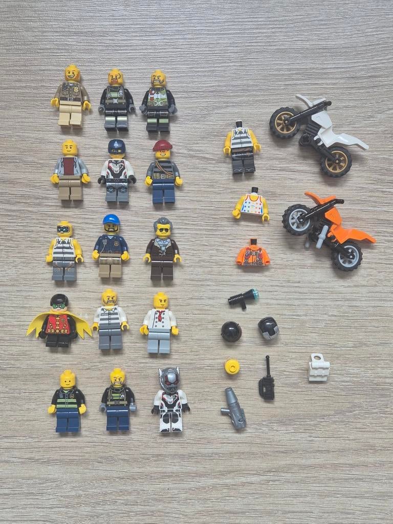 LEGO minifiguren bundel Marvel Robin motoren, Ophalen of Verzenden, Gebruikt