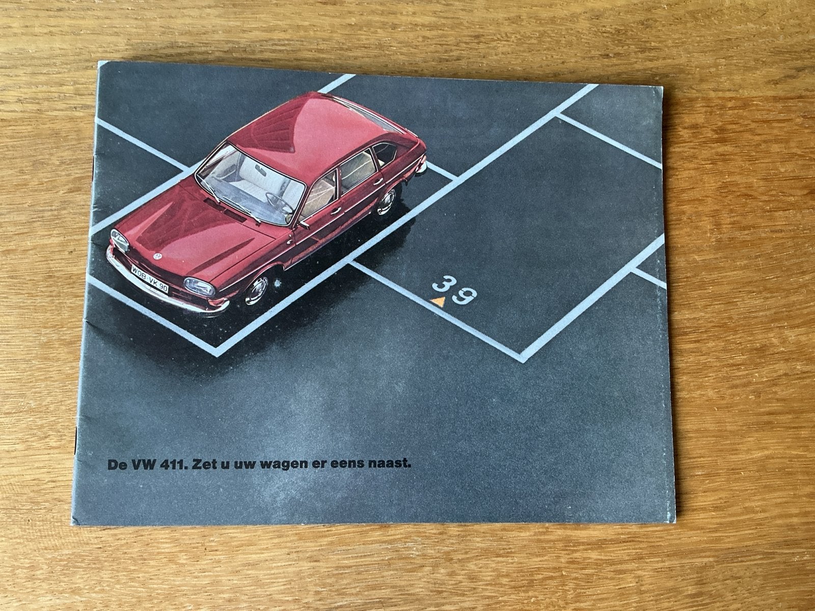 VW 411 Brochure - Zeldzaam Collectors Item 1969, Ophalen of Verzenden, Zo goed als nieuw, Volkswagen