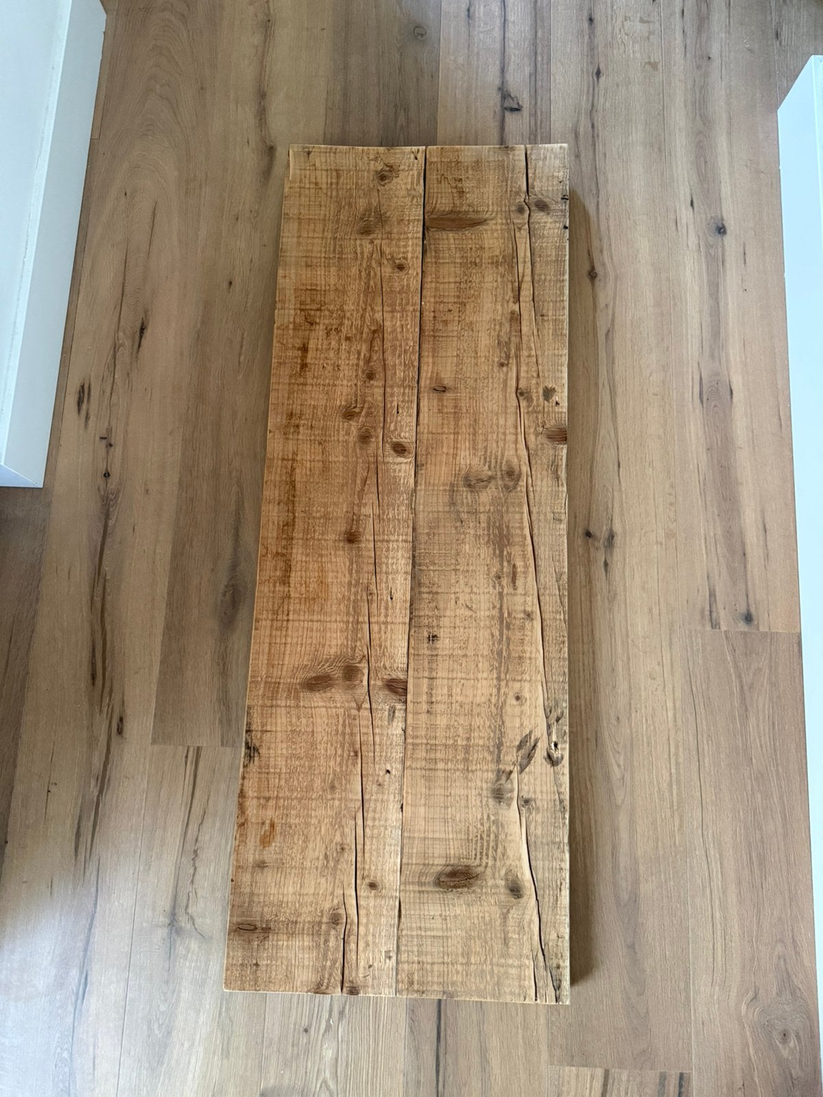 Grenen schap hout, 125cm lang, 4,5cm dik, 45cm diep, Ophalen, Minder dan 25 mm, Eiken, Nieuw