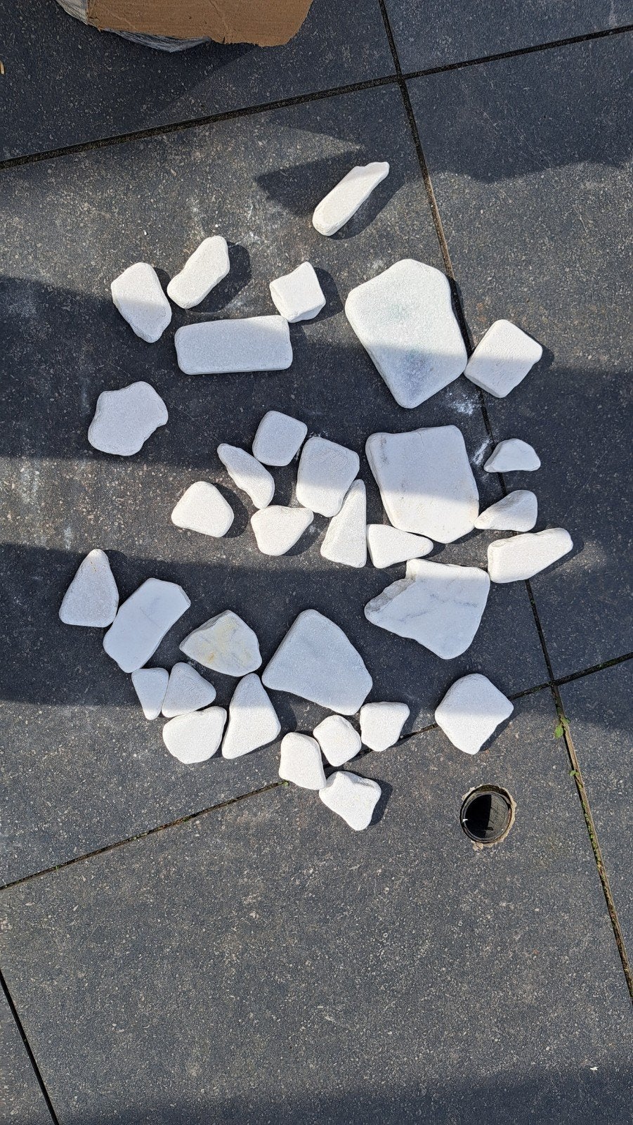 witte stenen voor happy stones, Ophalen, Nieuw, Wit