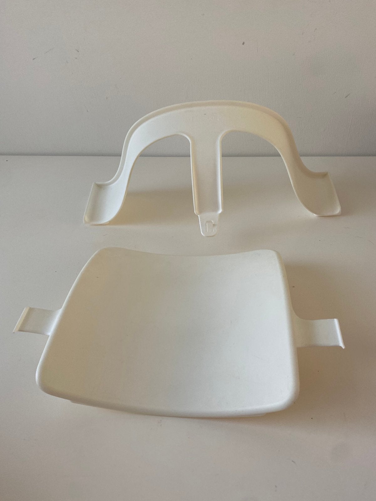 Stokke Tripp Trapp baby set stoelverkleiner wit, Ophalen of Verzenden, Zo goed als nieuw, Meegroeistoel, Stoelverkleiner