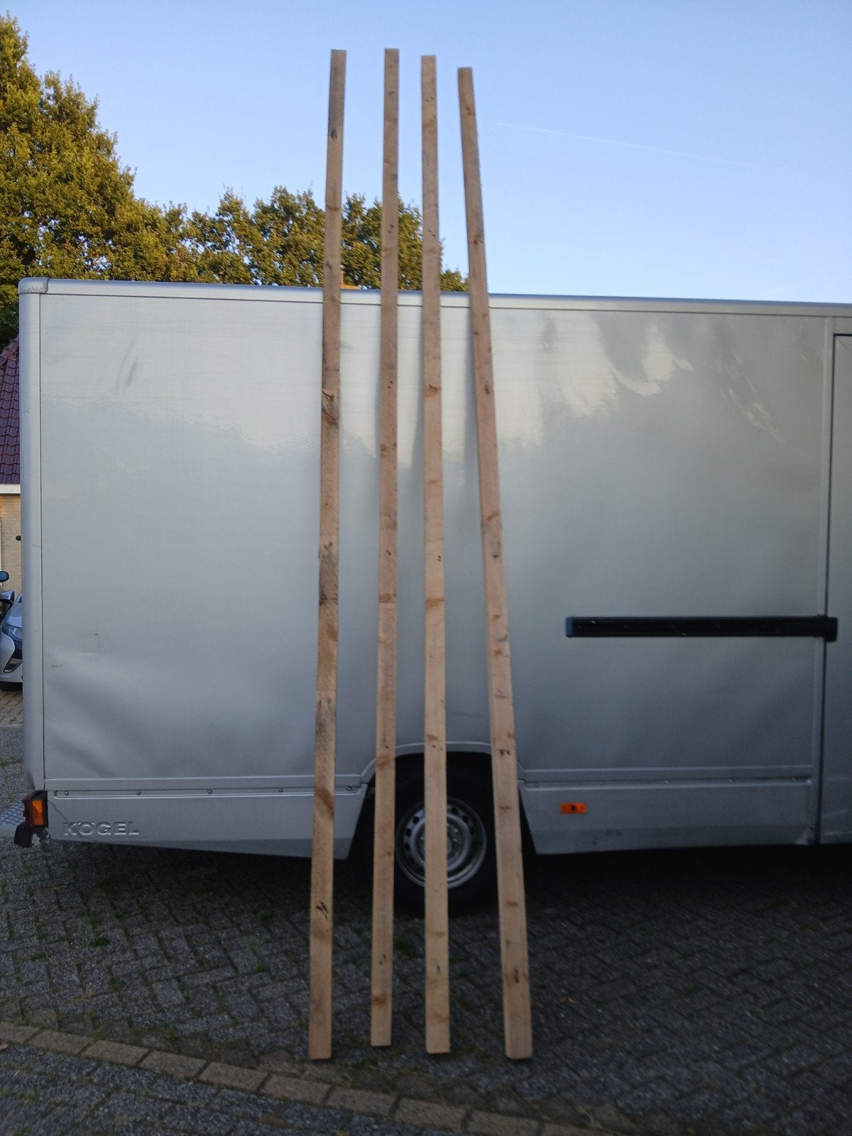 Houtenbalken 7 cm bij 7 cm  !!, Doe-het-zelf en Verbouw, Steigers, Ophalen of Verzenden, Rolsteiger of Kamersteiger, Minder dan 2 meter