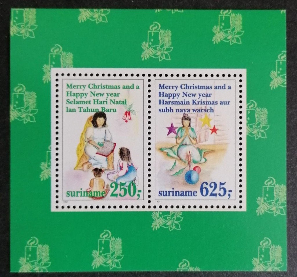 Suriname 1994  - blok ZB 828  - Kerstzegels, Postzegels en Munten, Ophalen of Verzenden, Postfris