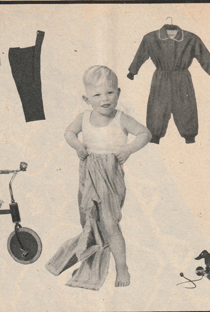 Retro reclame 1958 Pfaff naaimachine jongetje in ondergoed, Verzenden, Overige typen