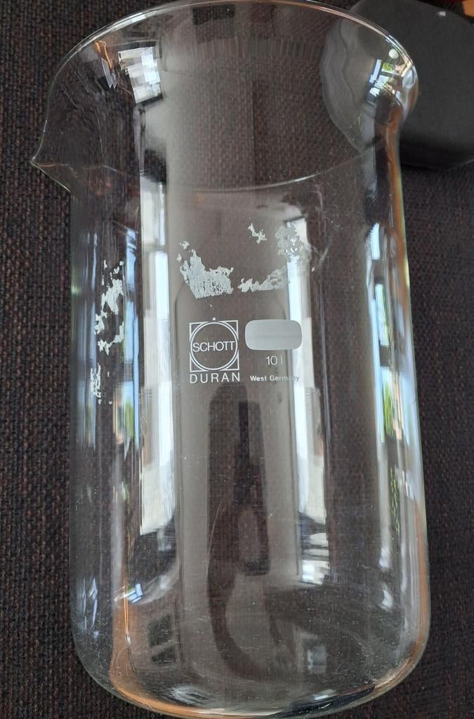 Groot Schott Duran bekerglas 10 liter., Ophalen