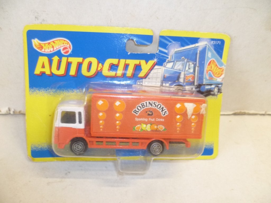 Hot Wheels 1994 Auto City Man vrachtauto Robisons 12cm auto, Ophalen of Verzenden, Nieuw, Bus of Vrachtwagen