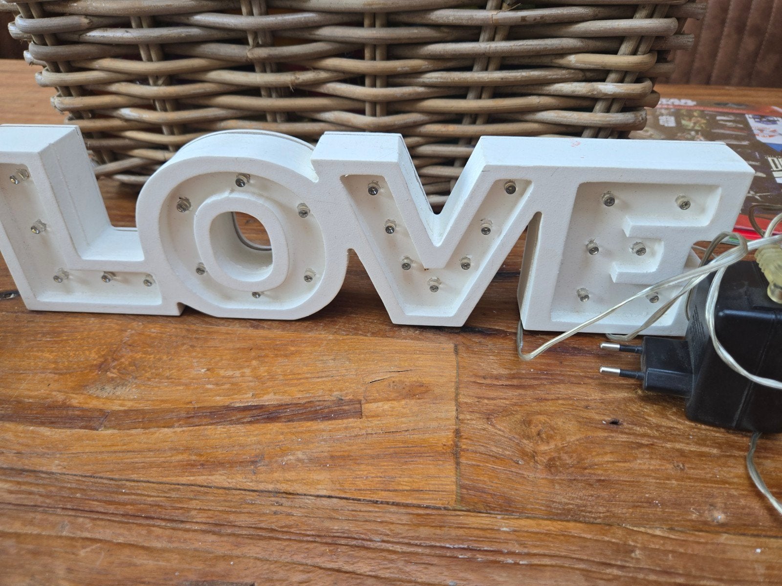 LOVE Lichtbox, Lampje, Ophalen of Verzenden, Gebruikt