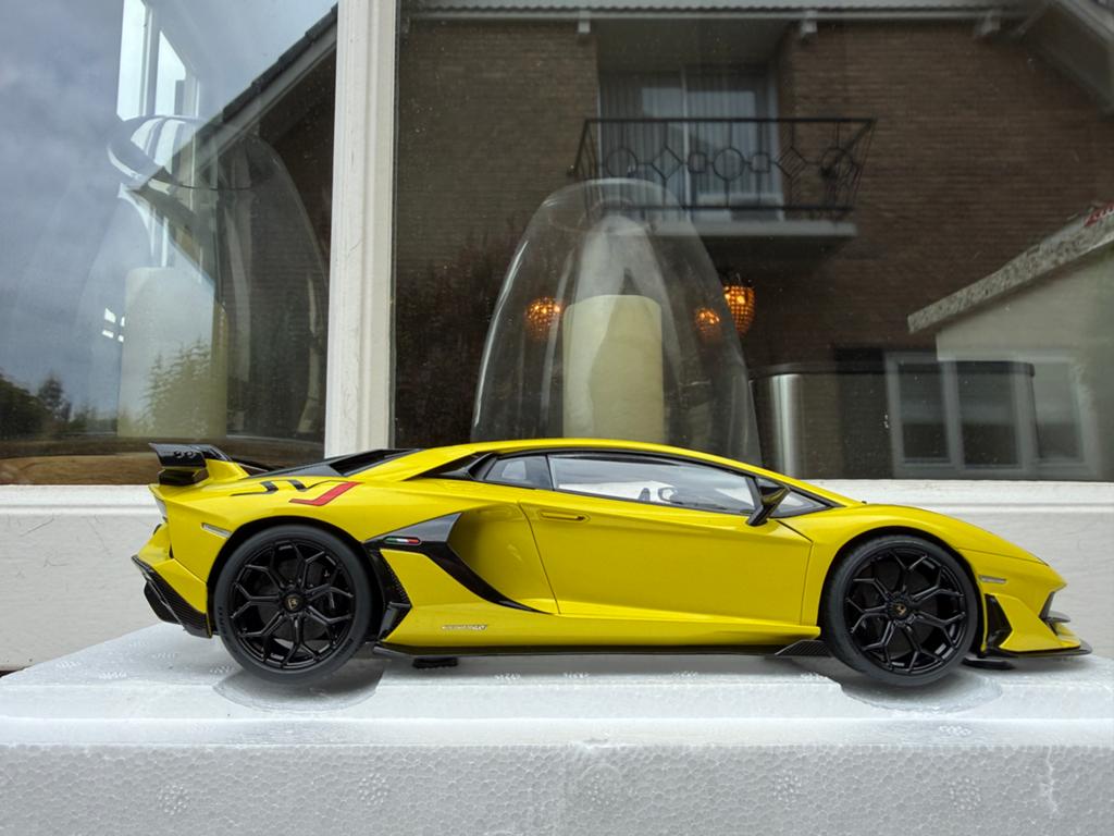 1:18 Lamborghini Aventador SVJ Pearl Yellow Autoart 79175, Auto, Autoart, Nieuw, Ophalen of Verzenden