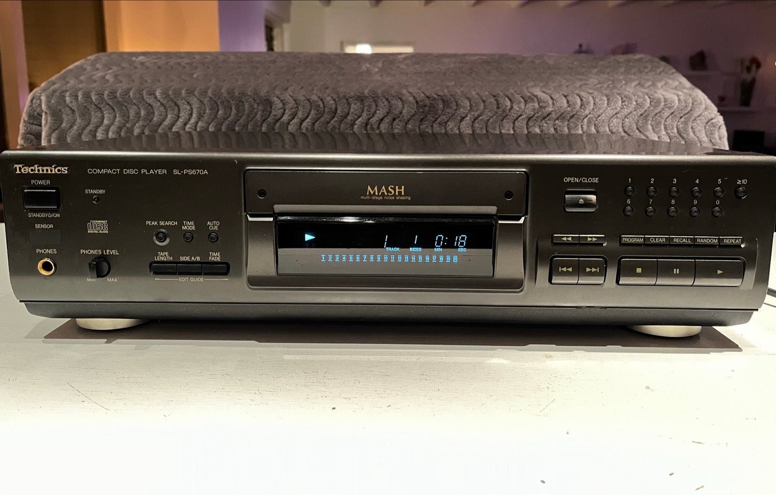 Technics SL-PS670A CD-speler met originele afstandsbediening, Audio, Tv en Foto, Ophalen of Verzenden, Gebruikt, Technics