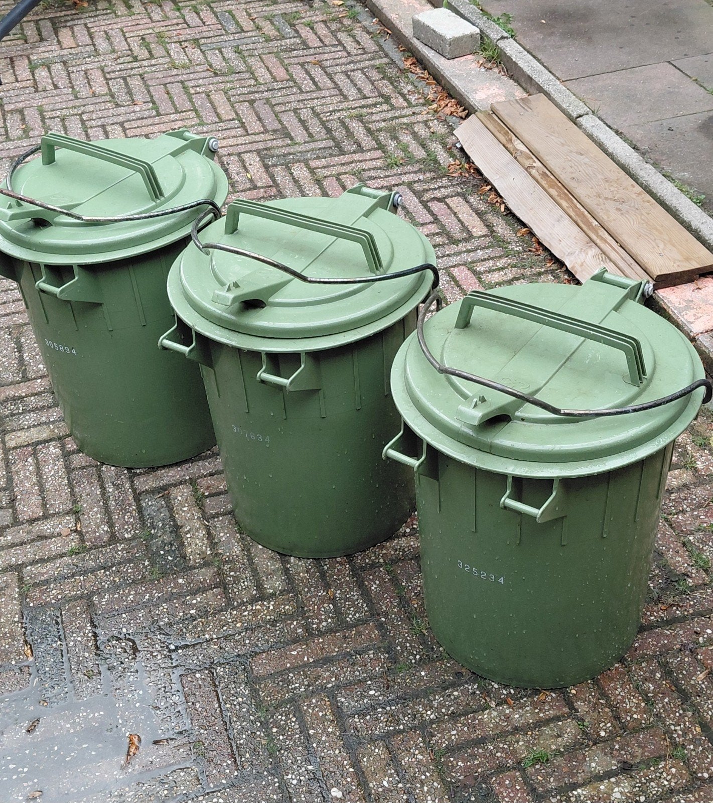 Afvalbakken 50 Liter - Groen, Huis en Inrichting, Woonaccessoires | Prullenbakken, 40 liter of meer, Ophalen, Gebruikt, Kunststof