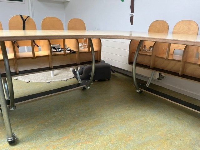 8 persoons Hoektafel!!, Ophalen, Gebruikt, 150 tot 200 cm, Vijf personen of meer