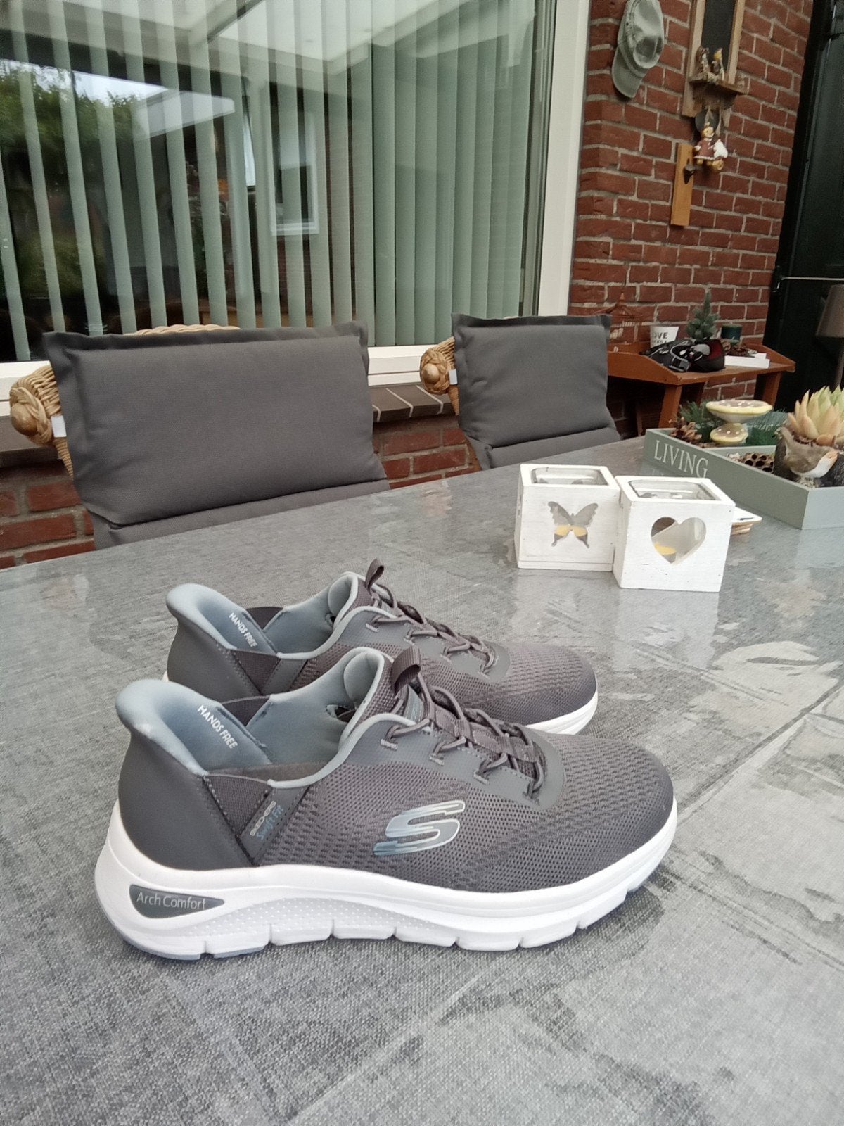 Skechers Sneakers, Ophalen of Verzenden, Zo goed als nieuw, Grijs, Sneakers of Gympen