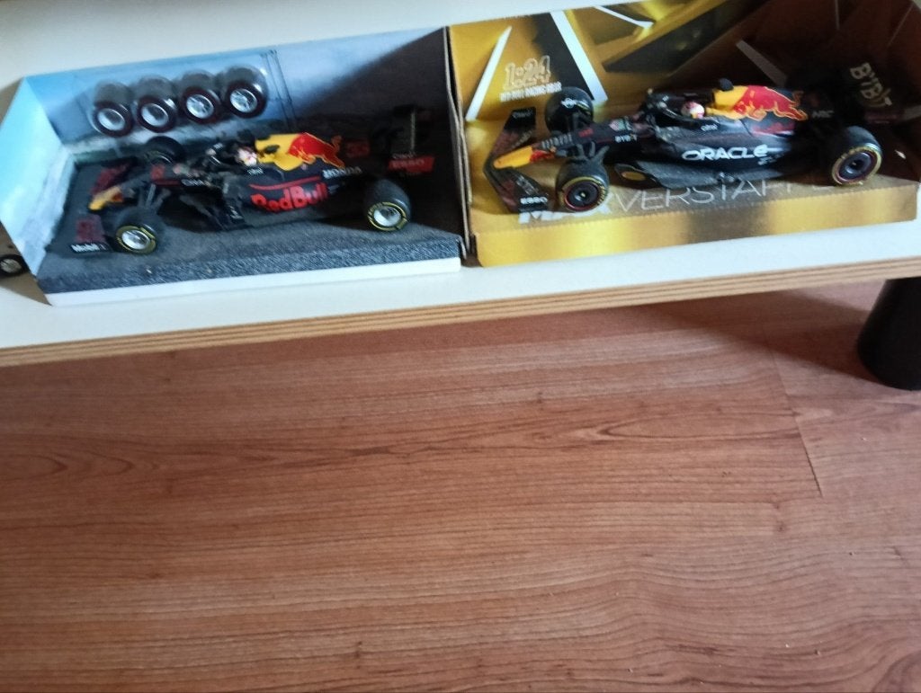 Max Verstappen race auto van de jumbo actie 3 stuks, Ophalen of Verzenden, Gebruikt, Auto, Bburago