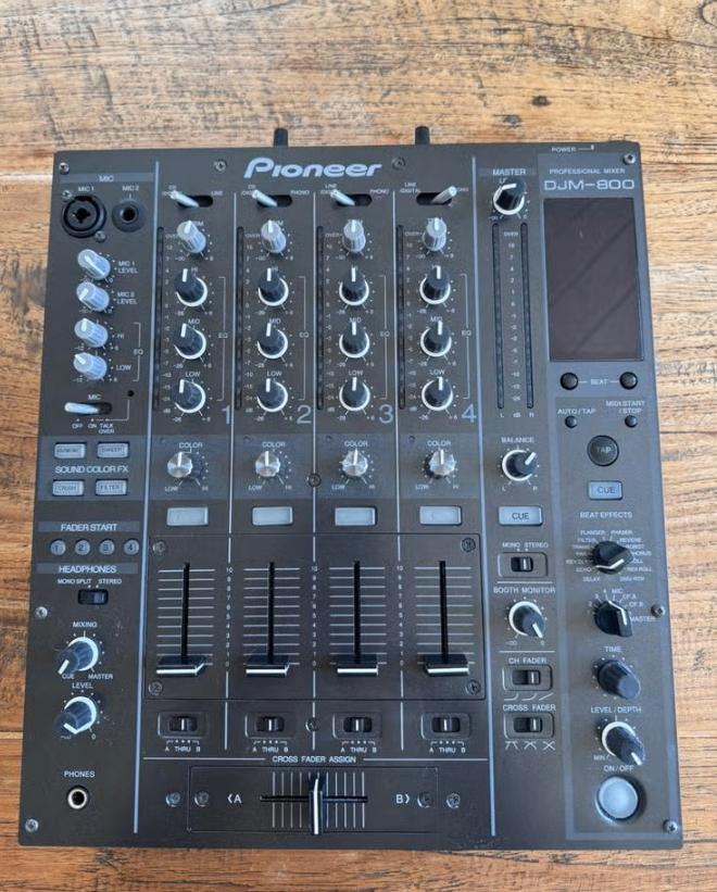 Pioneer DJM800 Mixer Mengpaneel mengtafel 900 nxs cdj 2000 2, Ophalen of Verzenden, Zo goed als nieuw, Minder dan 5 kanalen, Microfooningang