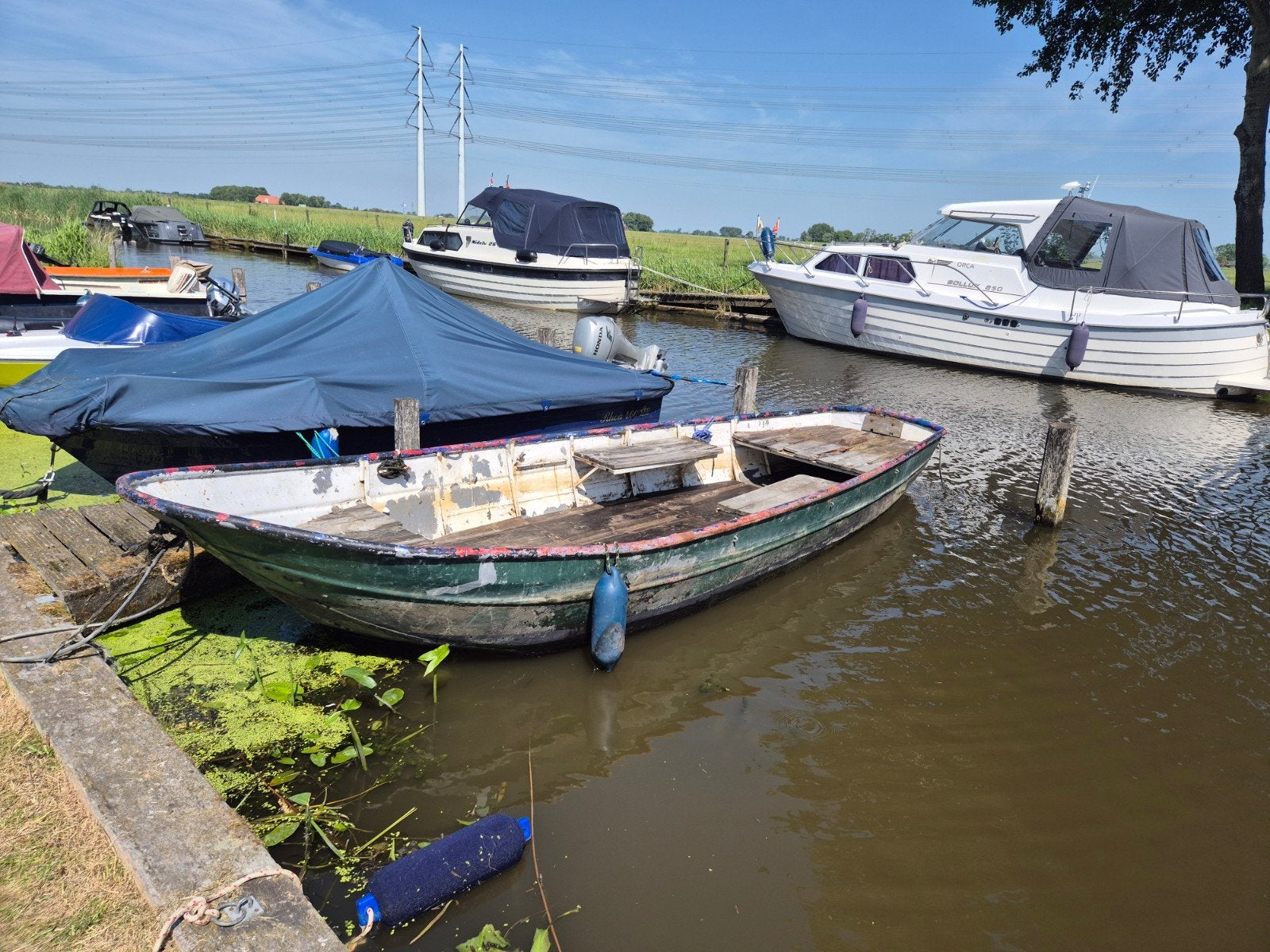 stalen vlet/sloep; ruim formaat, Watersport en Boten, Ophalen, Gebruikt, Staal, 5 m