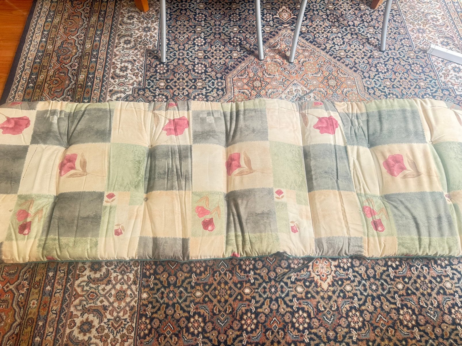 Te koop een gebruikte matrasje voor ligbed,maat;200 x 65 cm., Tuin en Terras, Ophalen, Zo goed als nieuw