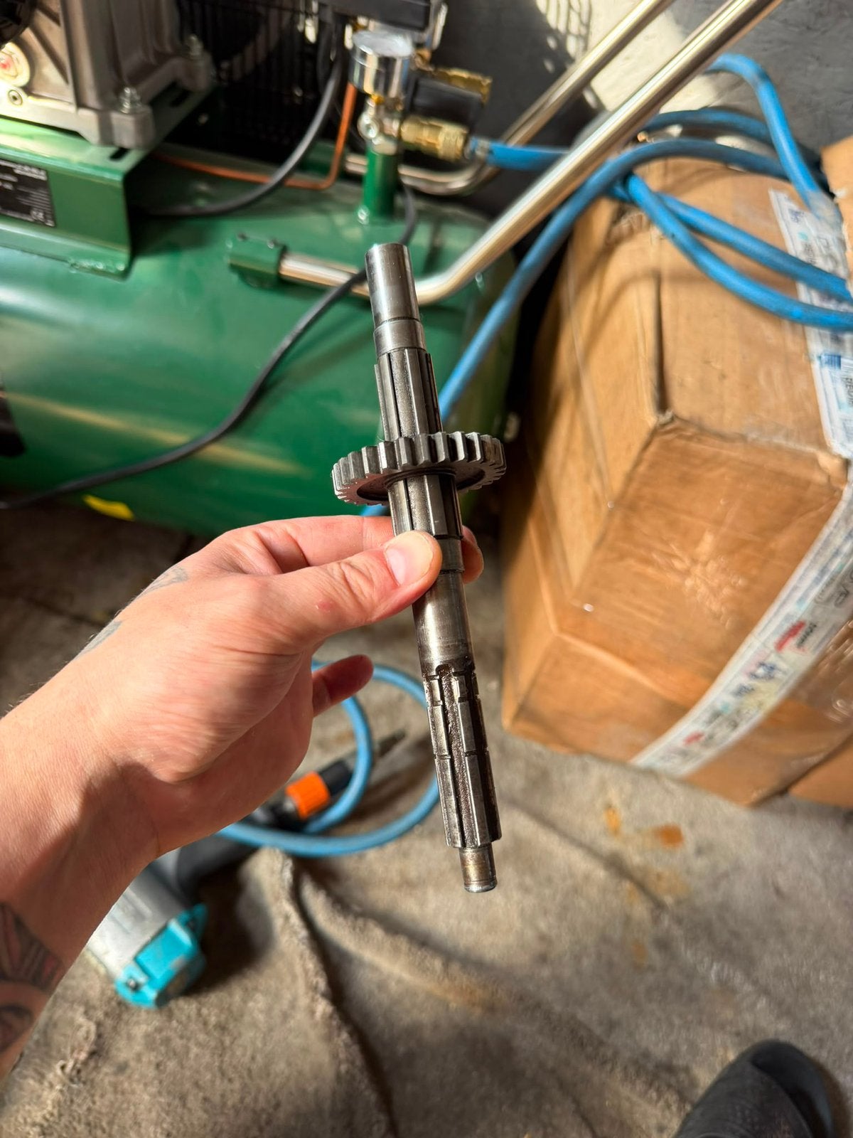 VOORTANDWIELAS HONDA MT5/MB5/MTX50S OT LANGE TYPE, Fietsen en Brommers, Brommeronderdelen | Oldtimers, Ophalen of Verzenden, Gebruikt