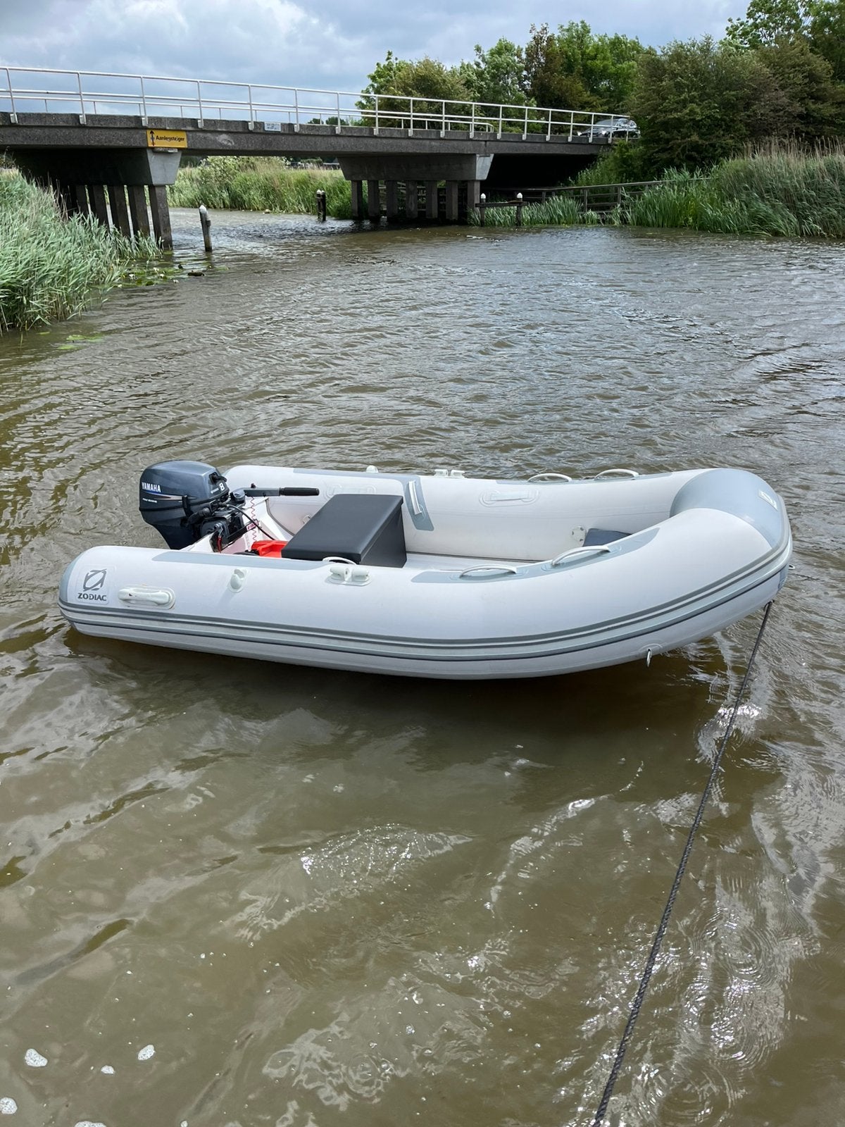 Zodiac rib met motor en trailer, Watersport en Boten, Inclusief motor, 3 m, Ophalen, Polyester/glasvezel