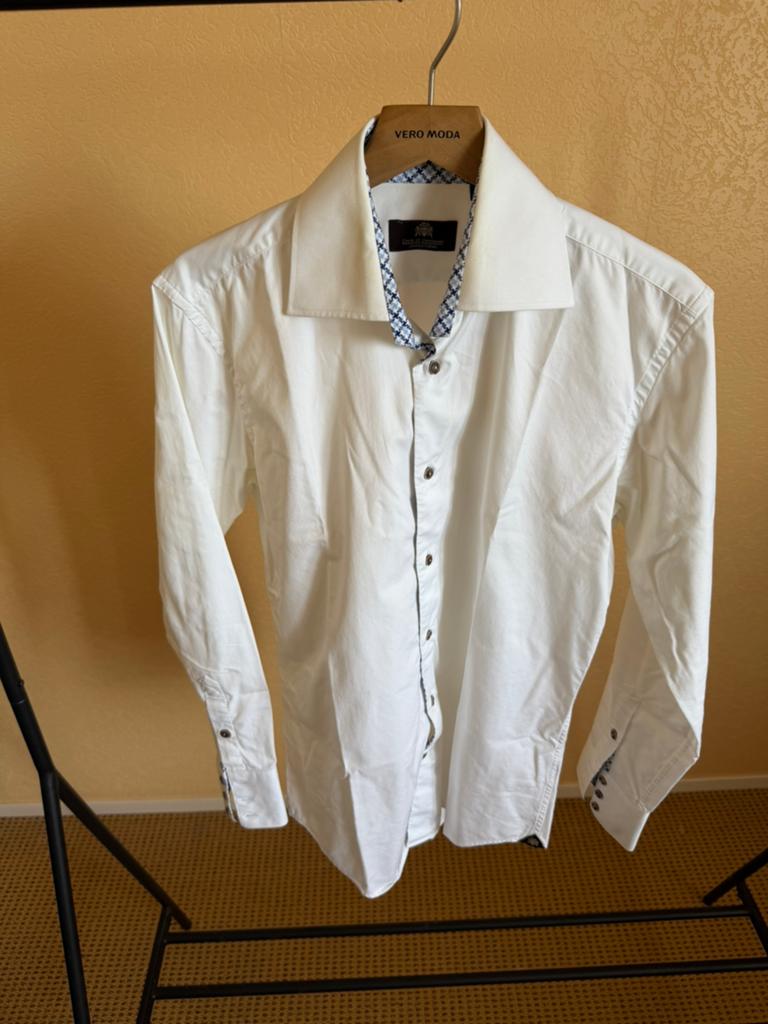 circle of gentlemen overhemd, Verzenden, Zo goed als nieuw, Wit, Halswijdte 39/40 (M)