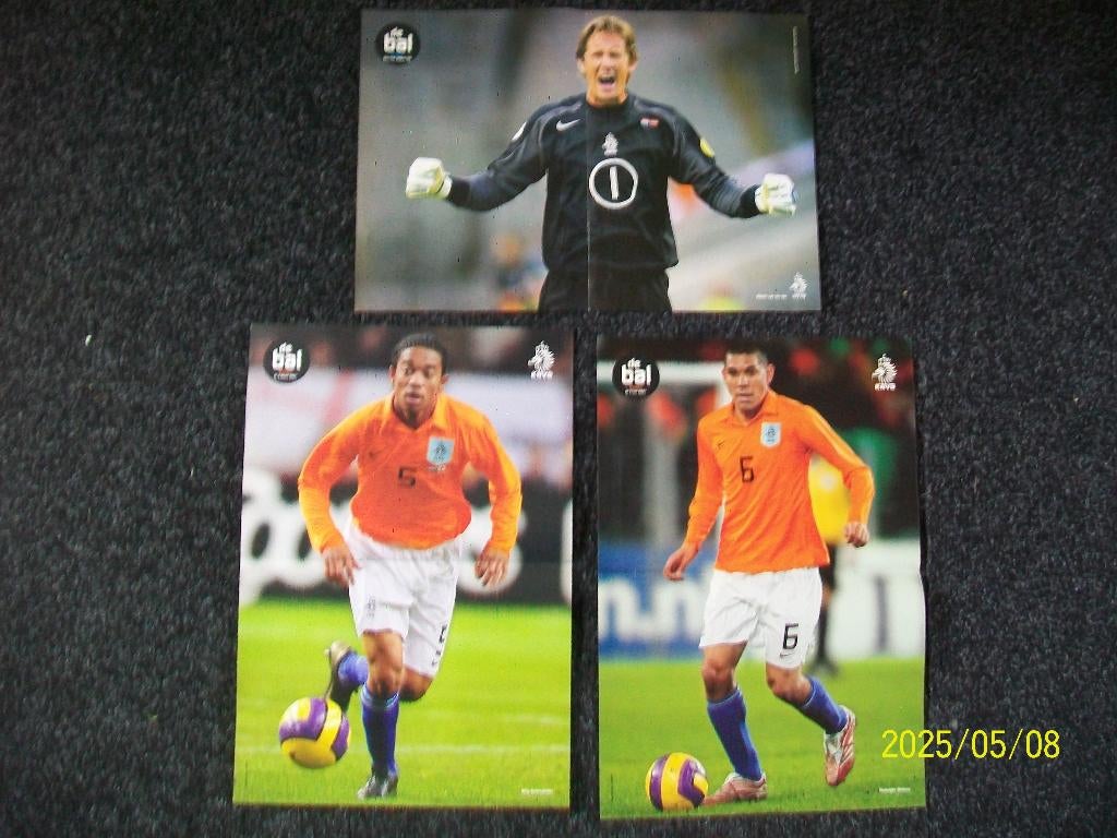 KNVB posters - Van der Sar, Maduro, Emanuelson, Verzenden, Zo goed als nieuw, Ajax, Poster, Plaatje of Sticker