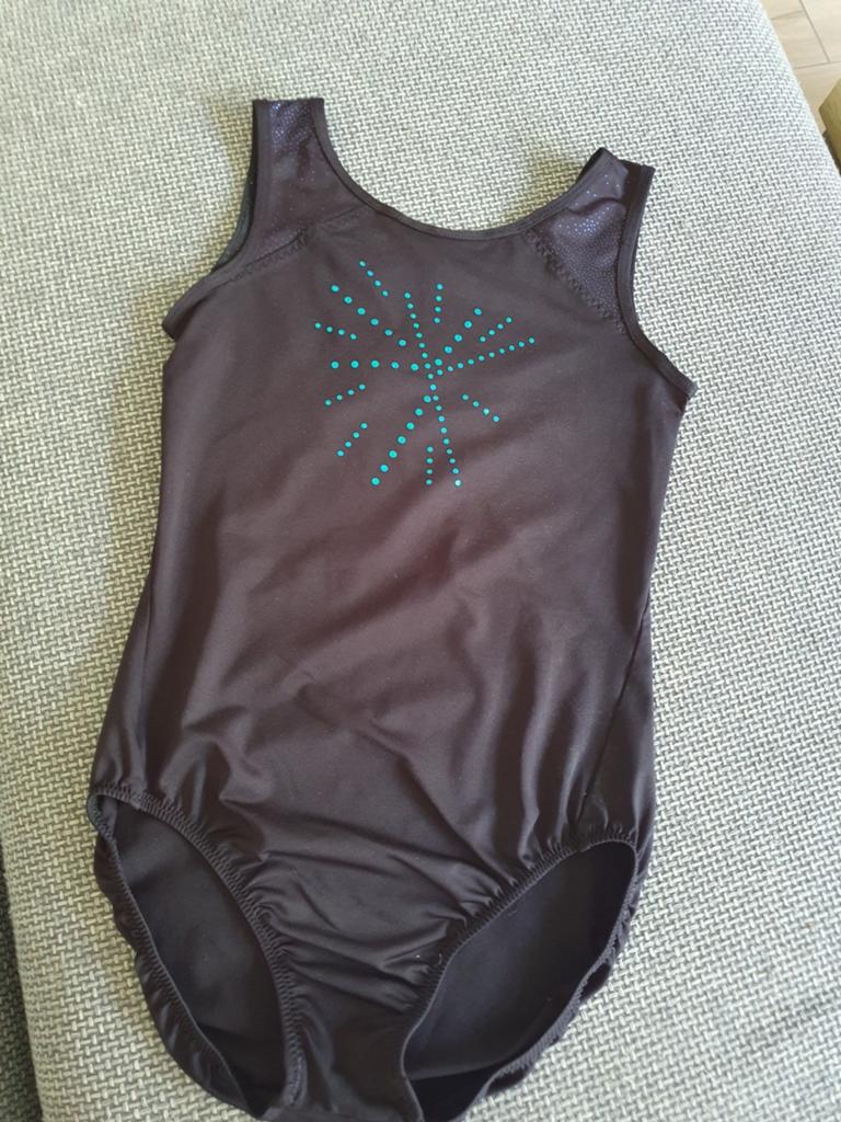 Turnpak Gympak Balletpak

10 - 12 jaar, Sport en Fitness, Turnen, Zwart, Ophalen of Verzenden, Zo goed als nieuw, Turnpak(je)