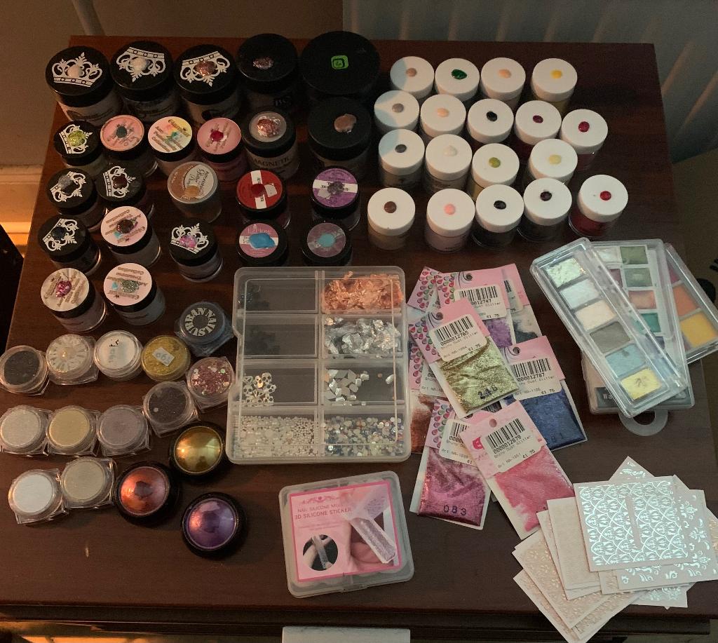 Acryl poeder nailart nagel producten spullen, Overige kleuren, Ophalen of Verzenden, Zo goed als nieuw, Handen en Nagels