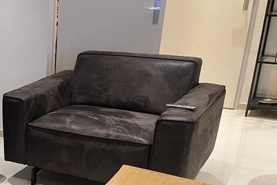 2x Loveseat Microleder - Zo goed als nieuw, Ophalen, Overige materialen, Tweepersoons, 75 tot 100 cm