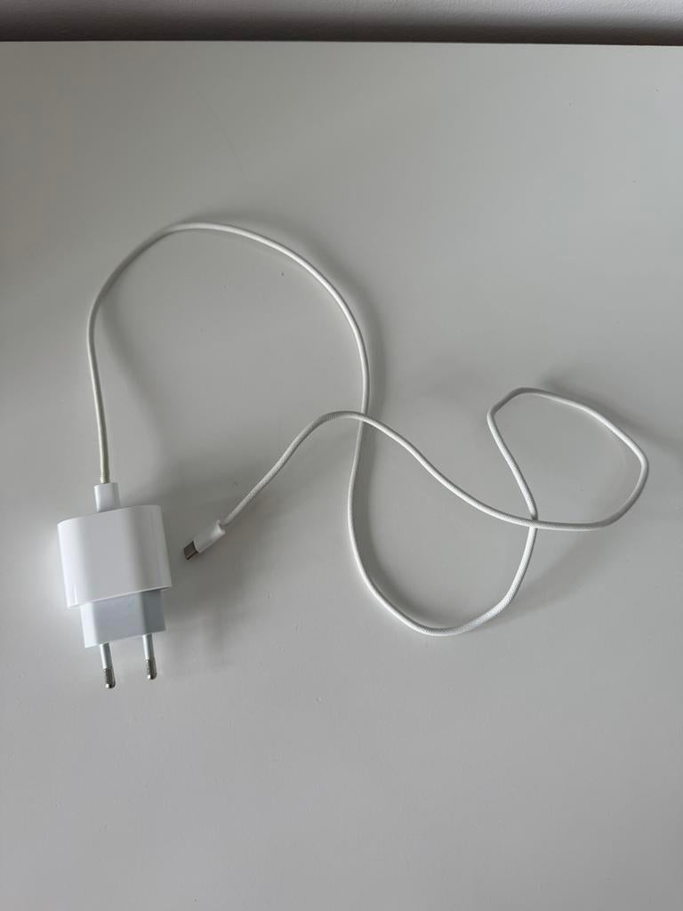 Iphone oplader met adapter - USB C, Ophalen of Verzenden, Zo goed als nieuw, Apple iPhone