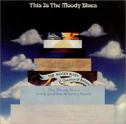 The moody blues  ‎ this is the moody blues  lp, Gebruikt, Beschermende buitenhoes, Pop, Ophalen of Verzenden