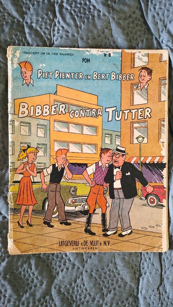 PIET PIENTER EN BERT BIBBER nr. 8 Bibber contra Tutter, Gelezen, Eén stripboek, Ophalen of Verzenden, POM