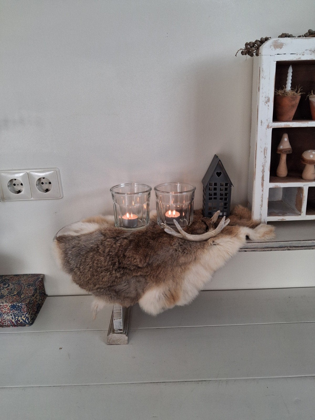 konijnen vachtje kleedje met geweitje, Ophalen of Verzenden